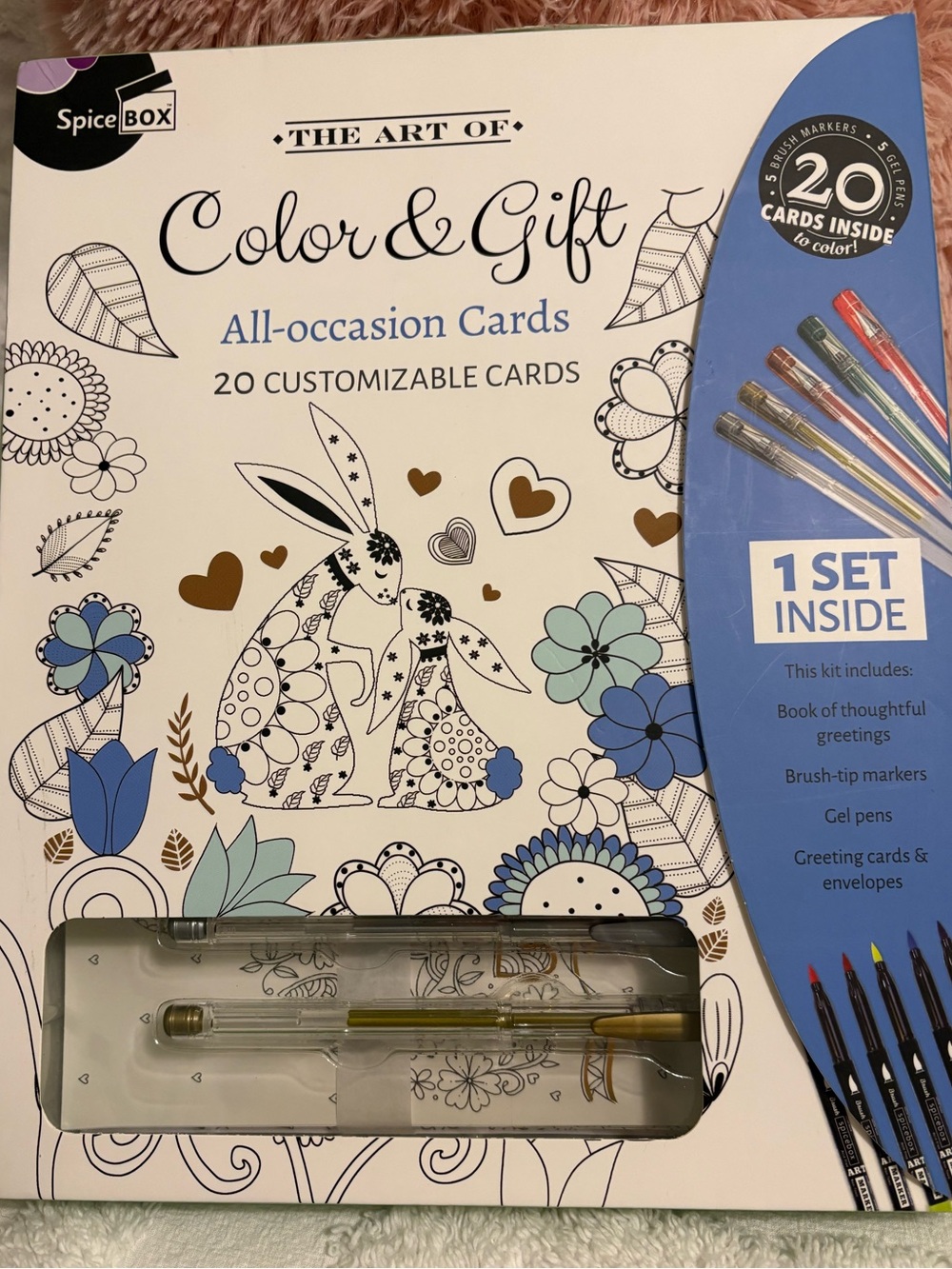 The Art of Color & Gift All-Occasion Cards - SpiceBox White & Blue